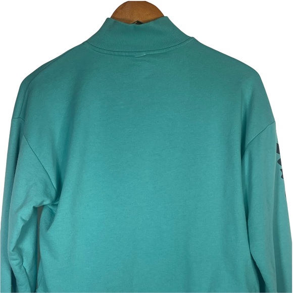 💰 5/25$ ♻️ 8 Ball Nightmare Sleeve Teal Women’s Medium Crop Top - Picture 6 of 11